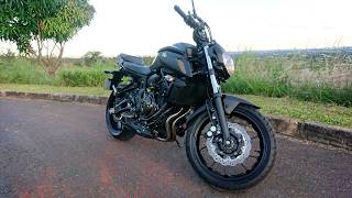 Yamaha FZ07MT07 2019  Escapamento Firetong Willy Made [upl. by Niliram]