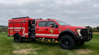 Ford Super Single Lifted Mini Pumper Willow Street FD  Vengeant Apparatus [upl. by Regor]