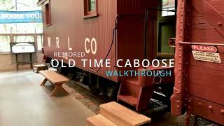 Preserved Wooden Caboose Walkthrough at Snoqualmie [upl. by Kinsler]