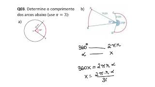 TRIGONOMETRIA BÁSICA  CONVERSÃO DE ÂNGULO E COMPRIMENTO DO ARCO [upl. by Apthorp]