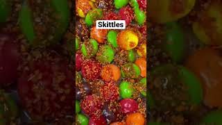 Skittles with chamoy and tajin [upl. by Omlesna224]