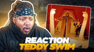 RAPPER REACTS TO  Teddy Swims  Lose Control Live [upl. by Manus]