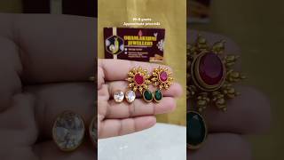 💎✨So beautiful and stylish 3 in 1 gold stud earrings only 8 grams studearrings viralvideo gold [upl. by Alletse662]