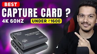 Best Capture Card Under ₹1500  PiBox India VC304D Review [upl. by Albers44]