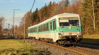 Minzgrüner 628 wieder planmäßig im Süden RB53 Ersatzverkehr für 650 [upl. by Hadria632]