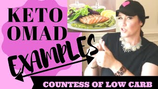 Keto Diet 👸 One Meal A Day EXAMPLES 👸 OMAD Diet [upl. by Inverson]