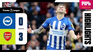 PL Highlights Brighton 0 Arsenal 3 [upl. by Seraphim]