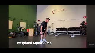 Weighted squat jump [upl. by Suter581]