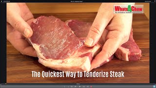 The Quickest Way to Tenderize Steak  How to Tenderize Steak with a Meat Mallet [upl. by Mose200]