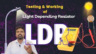 LDR testing and working using multimeter [upl. by Alyak]