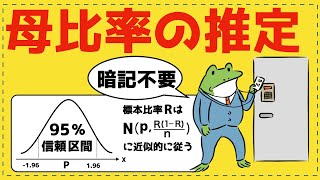 母比率の９５％信頼区間【統計的な推測が面白いほどわかる】 [upl. by Atnes]