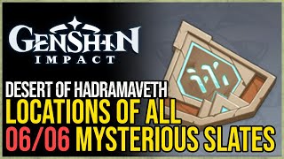 All Mysterious Stone Slate Locations Genshin Impact [upl. by Noxas]