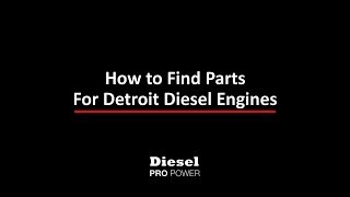 Parts for Detroit Diesel Engines detroit diesel engine parts [upl. by Edrahs240]