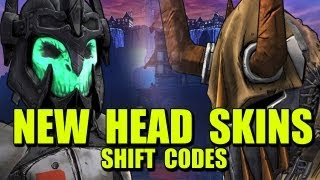 New Head Skin Customizations  Borderlands 2  Shift Codes [upl. by Fax69]