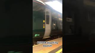 802008 departing Dawlish trains youtubeshorts trainspotting dawlish class802 [upl. by Slyke]