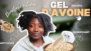 GEL DAVOINE DÉMÊLANT NATUREL  RECETTE MIRACLE ANTICASSE POUR CHEVEUX CRÉPUS ET FRISÉS [upl. by Labaw]