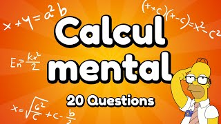 Quiz  Calcul Mental  20 Questions [upl. by Araj755]