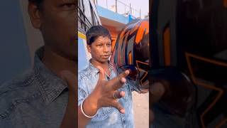 🤣Bus la helmet ⛑️ pottu poganumaa ⁉️💢youtubeshortspanniduvomhukumhelmetbuscomedytask [upl. by Ernaldus]