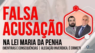 🔴 FALSA ACUSAÇÃO NA LEI MARIA DA PENHA MENTIRAS  CONSEQUÊNCIAS  CRIME [upl. by Novat287]