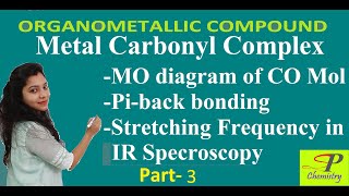 Metal Corbonyl ComplexStructure Stretching frequency etcOrganometallic Compound Part3 [upl. by Ocirema426]