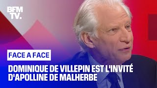 FaceàFace  Dominique de Villepin [upl. by Ardnoyek]