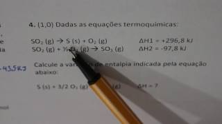 Termoquímica  Resolução de exercícios [upl. by Barry]