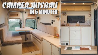 Camper Ausbau in 5 Minuten vom Sprinter zum Van 356 Tage Timelapse [upl. by Rooney]