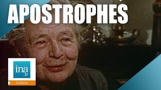 Apostrophes  Marguerite Yourcenar quotFeuxquot  Archive INA [upl. by Refynnej]