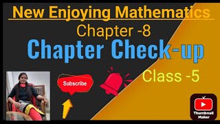 Chapter 8 chapter checkup New Enjoying Mathematics class 5 timetostudywithanuradha1137 [upl. by Kattie]