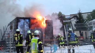 Flammeninferno vor Disco in Neunkircher Innenstadt [upl. by Atiral]