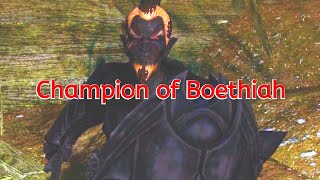 Champion of Boethiah dialog Boethiahs Calling Skyrim SE [upl. by Amoihc900]