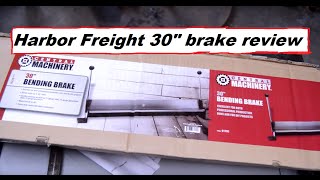 Harbor Freight 30 inch bending brake review [upl. by Kant751]