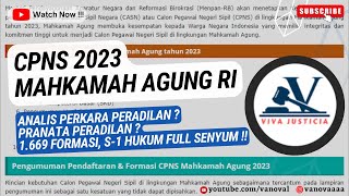 1669 CPNS ANALIS PERKARA PERADILAN MA RI  PANTENGIN WEBSITE RESMINYA [upl. by Kato]