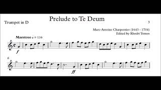 Charpentier Te Deum  trumpet play along [upl. by Rausch]