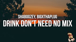 Shaboozey  Drink Dont Need No Mix Lyrics feat BigXthaPlug [upl. by Terrence]