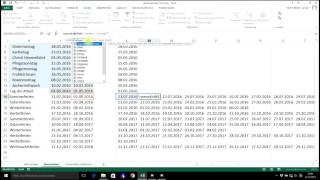 Kalender  Jahresplaner Excel 2013  Teil 2 [upl. by Estrin]