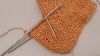 Die klassische Ferse  Socken stricken  Käppchenferse [upl. by Nodal]