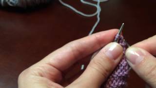 How to Pick up and Knit Cable Cast On Edge [upl. by Eehsar]