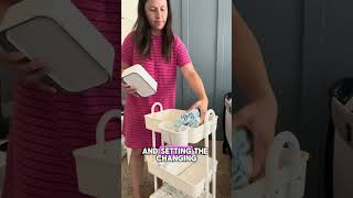 Organize with Me  Baby Toddler Changing Station Organization  Diaper Organizing  Mom Hacks SAHM [upl. by Mellicent]