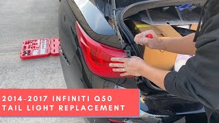 Infiniti q50 taillight replacement for 20142017 model  ReveMoto [upl. by Hootman297]