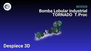 Bomba Lobular Tornado T Envi NETZSCH  Maquinaria Industrial LTDA [upl. by Adiaj77]