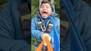 Do we think he enjoyed that 😂 zipline bungee gopro bungeejumping [upl. by Eilata]