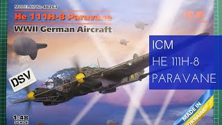 ICM 148 He 111H8 Paravane 48267 Review [upl. by Abbe]