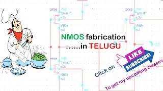 CLASS1B NMOS fabrication in telugu [upl. by Aihsatan]