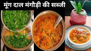 मूंग दाल मंगोडी की सब्जी । मंगोडी की सब्जी । Mangodi Recipe। Mangodi Ki Sabji [upl. by Grosz]