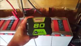 80V greenworks battery [upl. by Koralle]