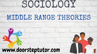 Middle Range Theories Introduction Features Why Merton  Sociology [upl. by Antoinetta]