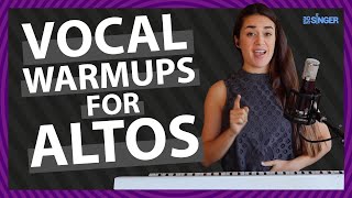 Beginner ALTO Vocal Exercises  Easy 10 minute warmup  30 Day Singer [upl. by Ees894]