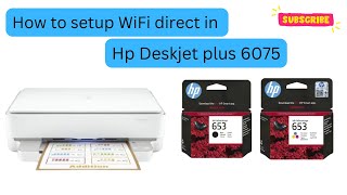 How to setup WiFi Direct in HP Deskjet plus 60756475 printer gulftech28 [upl. by Brett]