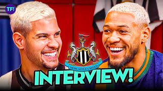 BRUNO G amp JOELINTON WANT BRAZILIAN STAR AT NEWCASTLE EXCLUSIVE INTERVIEW [upl. by Lessard284]